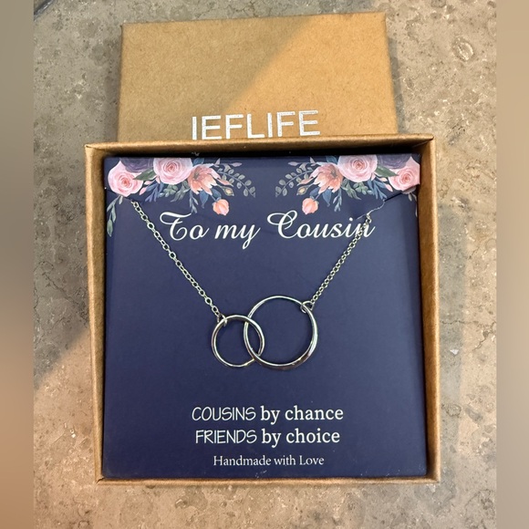 NEW IN Box IEFLIFE Necklaces Infinity Circle Necklace-Cousin Necklace - Picture 2 of 9